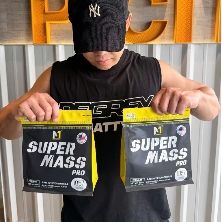 Bột sữa tăng cân cho người gây - Super Mass M1 hỗ trợ tăng cơ Túi + quà tặng