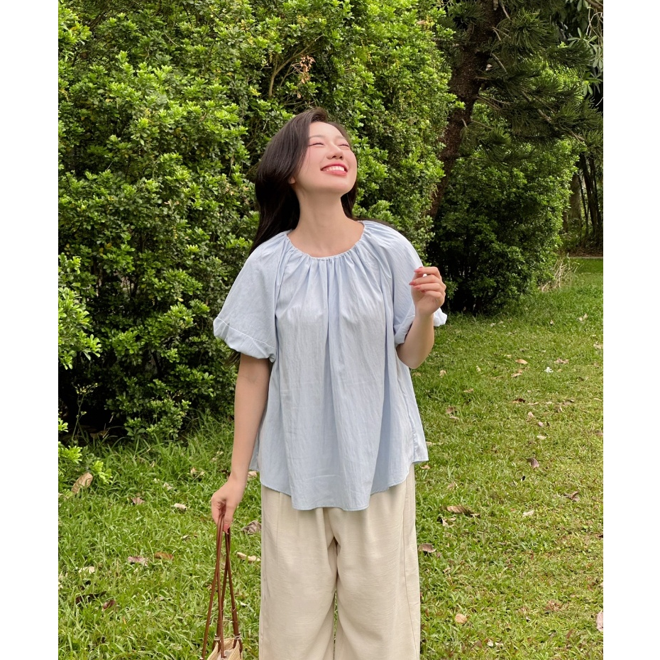 Áo bầu Joie chất liệu thô mềm siêu nhẹ thoáng mát phù hợp mẹ bầu đi làm đi chơi phong cách năng động by L'amme
