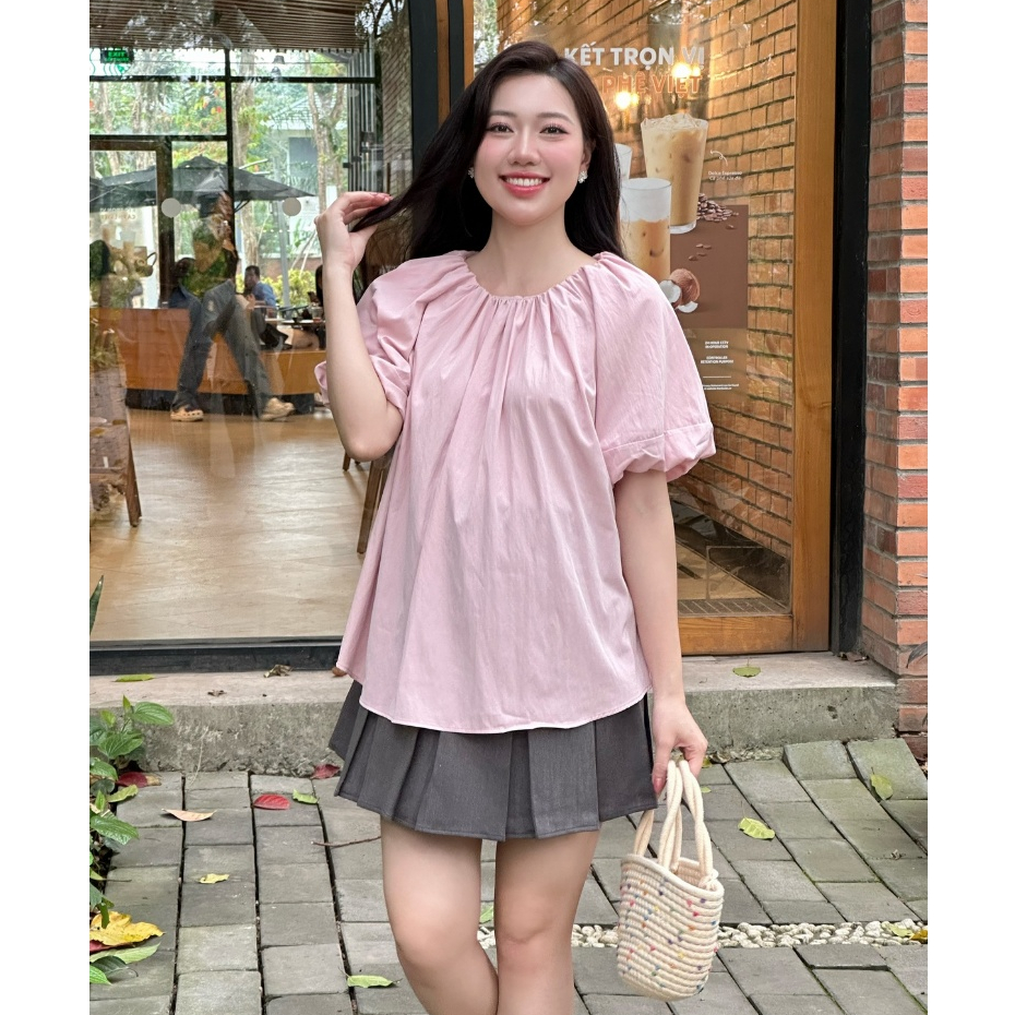 Áo bầu Joie chất liệu thô mềm siêu nhẹ thoáng mát phù hợp mẹ bầu đi làm đi chơi phong cách năng động by L'amme