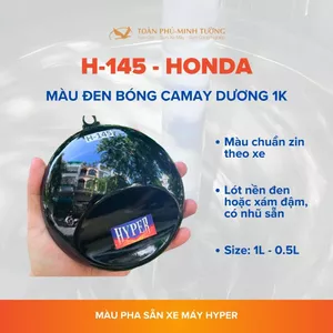 Sơn xe máy HYPER màu đen camay xanh dương Honda 1K (Code: H-145) - 1Lit