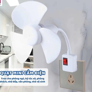 (NEW) Quạt Để Bàn Mini 3 Cánh Siêu Mát - Quạt Cắm USB Máy Tính, Sạc Dự Phòng Xoay 360 Độ Tiện Lợi