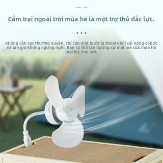 (NEW) Quạt Để Bàn Mini 3 Cánh Siêu Mát - Quạt Cắm USB Máy Tính, Sạc Dự Phòng Xoay 360 Độ Tiện Lợi