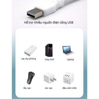 (NEW) Quạt Để Bàn Mini 3 Cánh Siêu Mát - Quạt Cắm USB Máy Tính, Sạc Dự Phòng Xoay 360 Độ Tiện Lợi