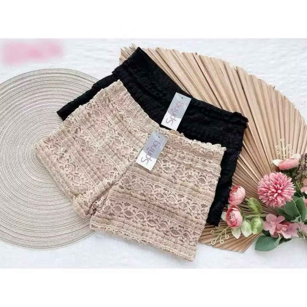 Quần váy đùi ren hoa 2 lớp mẫu mới 5775