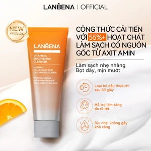 LANBENA Sữa rửa mặt Vitamin C (100ml)- làm sạch, dưỡng sáng, thông thoáng lỗ chân lông, làm dịu mịn da