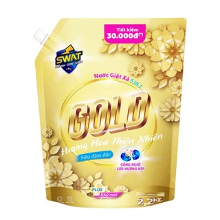 Combo 2 Nước Giặt Xả SWAT Túi 2,2kg Hương Thơm Dịu Nhẹ