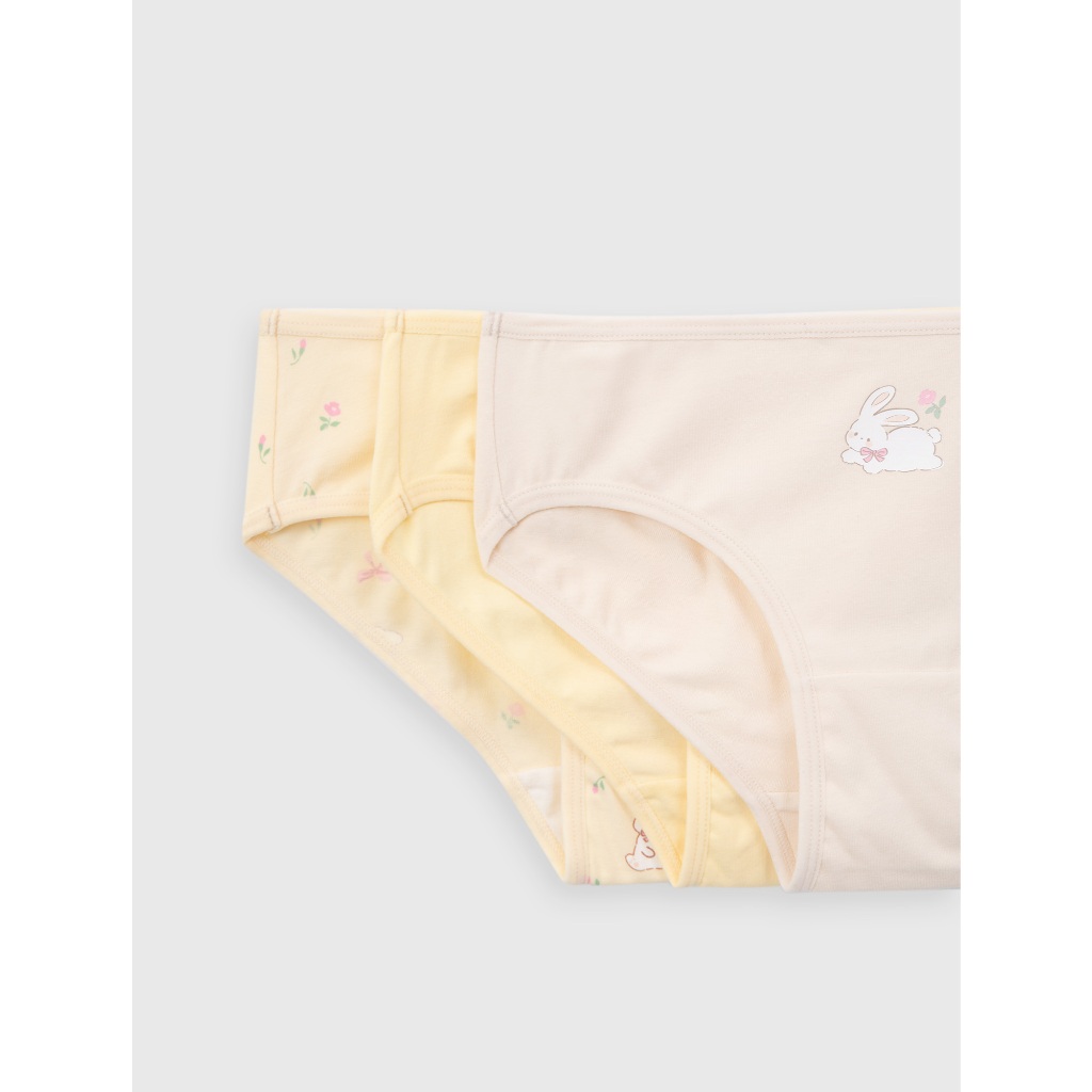 Combo 3 quần lót bé gái CANIFA dáng brief mềm mại co giãn tốt| OEKO-TEX 1US26A002