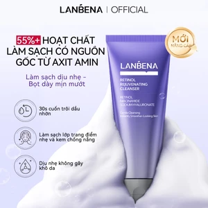 LANBENA Sữa rửa mặt (100ml) - trẻ hóa da chứa Retinol / Sữa rửa mặt làm sáng da Vitamin C Skincare