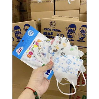 Sét 10 chiếc khẩu trang túi zip chống bụi dùng 1 lần cho bé