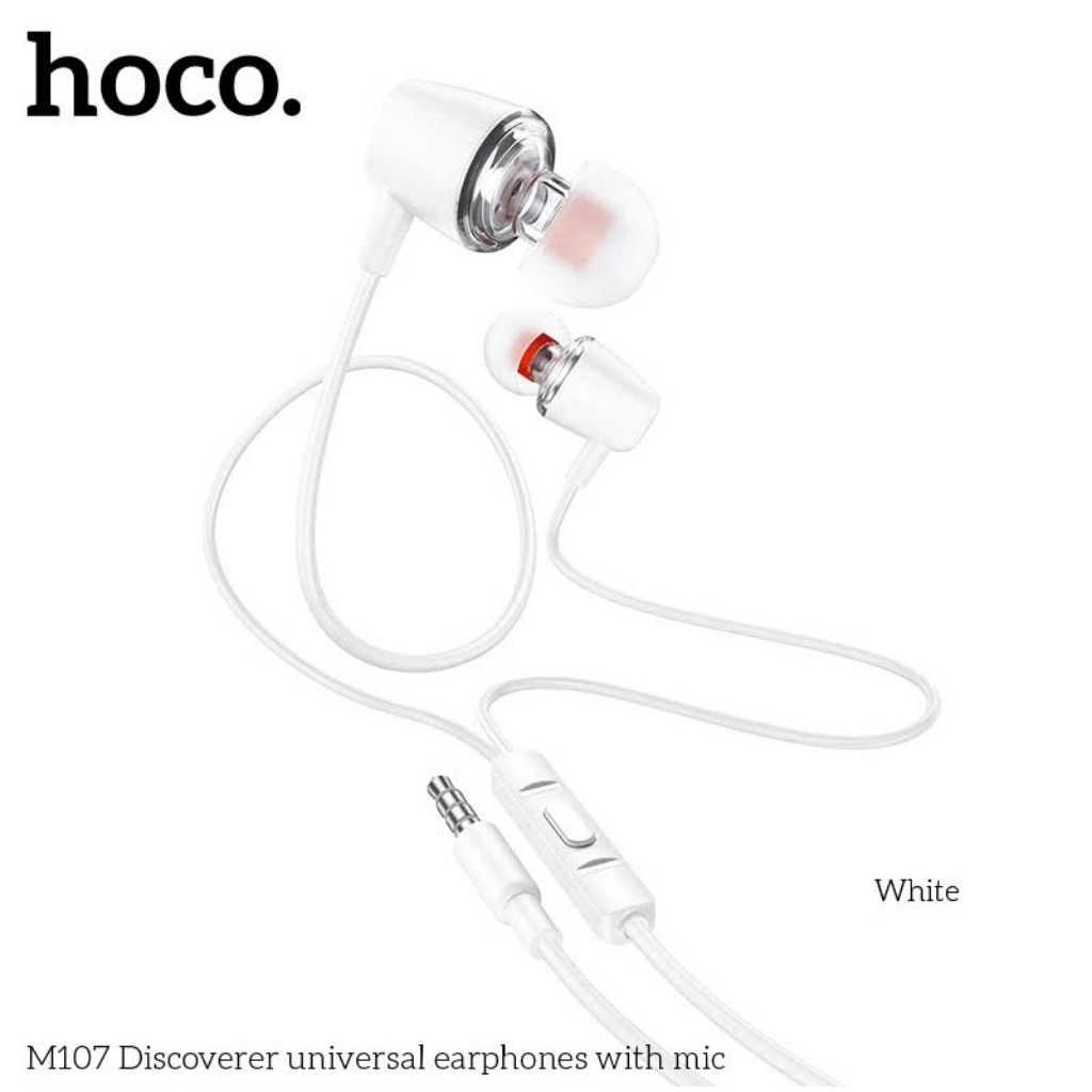 Tai nghe có dây hoco M107 thiết kế nhỏ gọn ,chui tròn 3.5