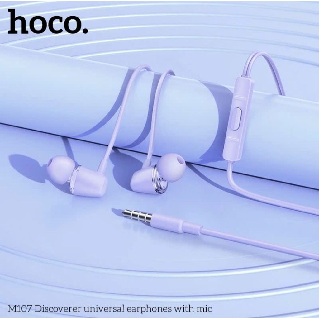 Tai nghe có dây hoco M107 thiết kế nhỏ gọn ,chui tròn 3.5