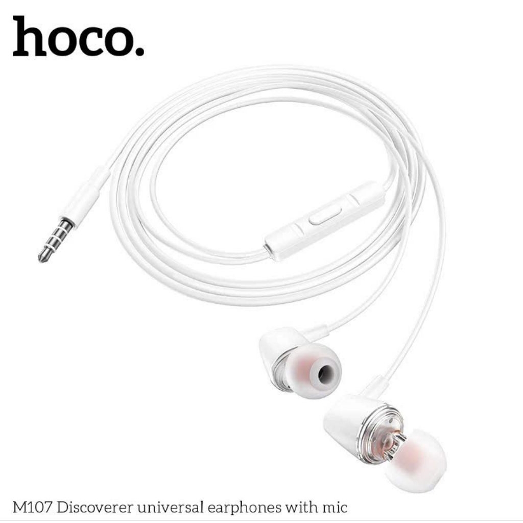 Tai nghe có dây hoco M107 thiết kế nhỏ gọn ,chui tròn 3.5
