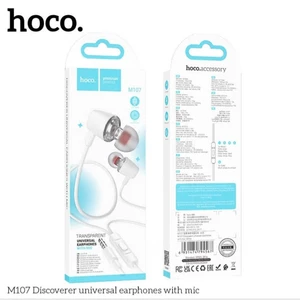 Tai nghe có dây hoco M107 thiết kế nhỏ gọn ,chui tròn 3.5