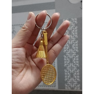 [Móc khóa] Vợt cầu lông + quả cầu hợp kim bền bỉ