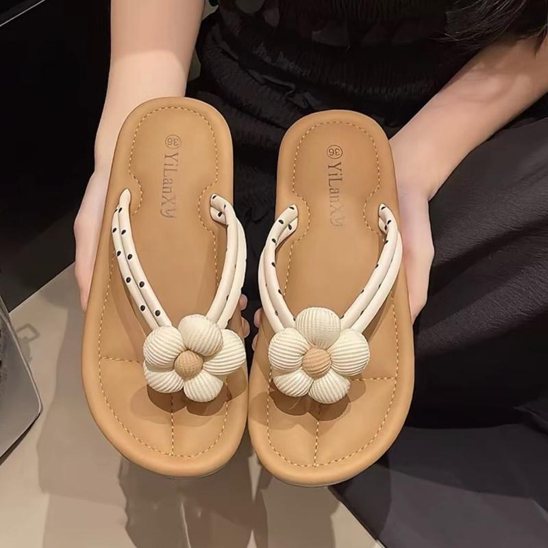 Dép Tông Xỏ Ngón Đính Hoa,Thời Trang Mùa Hè