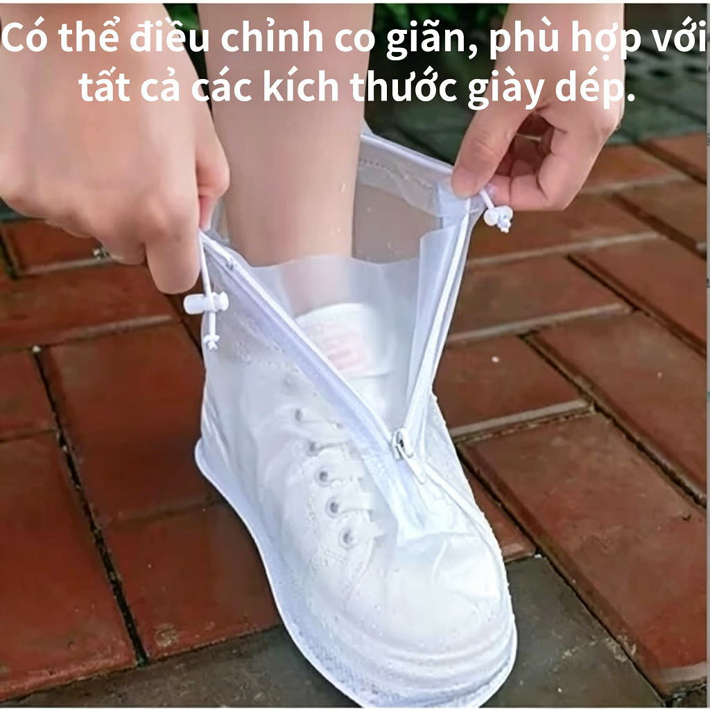 Bao Giày Silicon Chống Nước | Dễ Mang | Không Thấm Nước | Dùng Lại Nhiều Lần
