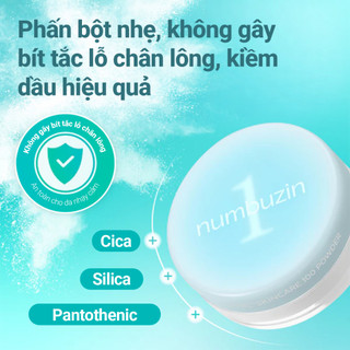 Phấn phủ bột ngày và đêm NUMBUZIN kiềm dầu, giảm viêm, làm dịu No.1 Pantothenic Skincare 100 Blur Powder 7g