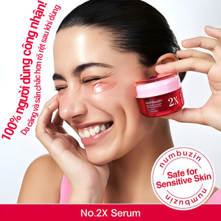 Tinh chất gấp đôi căng bóng NUMBUZIN No.2 Rose PDRN Collagen 2X Plumping Serum, tăng độ đàn hồi, phục hồi da 30ml