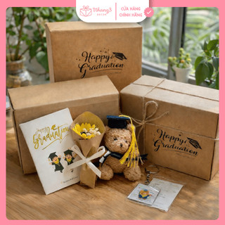 Móc Khóa Tốt Nghiệp & Thiệp Quà tặng Tốt Nghiệp, Phụ kiện Gói Quà Cute - Tặng Bạn gái, Tốt Nghiệp
