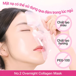 Mặt nạ giấy NUMBUZIN No.2 Rose PDRN Overnight Collagen Plumping Sheet Mask, dưỡng ẩm, phục hồi, căng bóng làn da 33ml