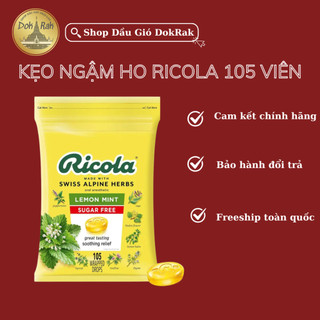 [CHÍNH HÃNG] Kẹo Ngậm Thảo Mộc Vị Chanh Không Đường Ricola 105 Viên Mỹ - SHOP DẦU DOKRAK