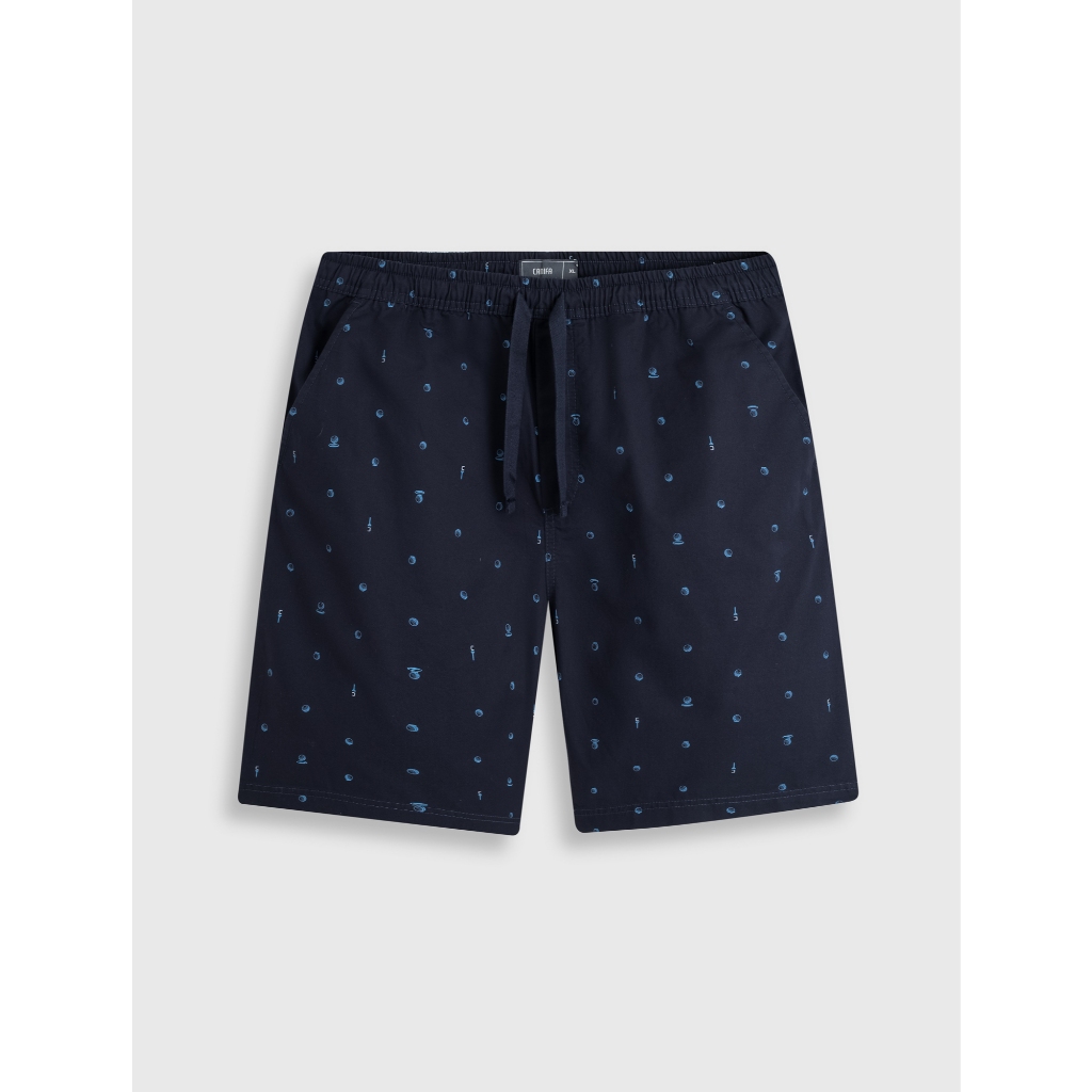 Quần short nam CANIFA ống suông rộng cạp chun in họa tiết 8BS26S007