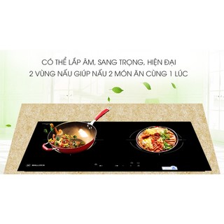 Bếp hồng ngoại đôi âm Malloca MH-7320R 4000W chính hãng 100% trưng bày mới 99% Bảo hành 12tháng