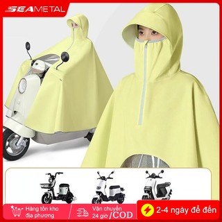 SEAMETAL Áo Mưa Dài Toàn Thân Chống Nước Cao Cấp Dành Cho Xe Máy Điện Xe Hơi Thoáng Mát