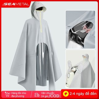 SEAMETAL Áo Mưa Dài Toàn Thân Chống Nước Cao Cấp Dành Cho Xe Máy Điện Xe Hơi Thoáng Mát