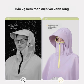 SEAMETAL Áo Mưa Dài Toàn Thân Chống Nước Cao Cấp Dành Cho Xe Máy Điện Xe Hơi Thoáng Mát