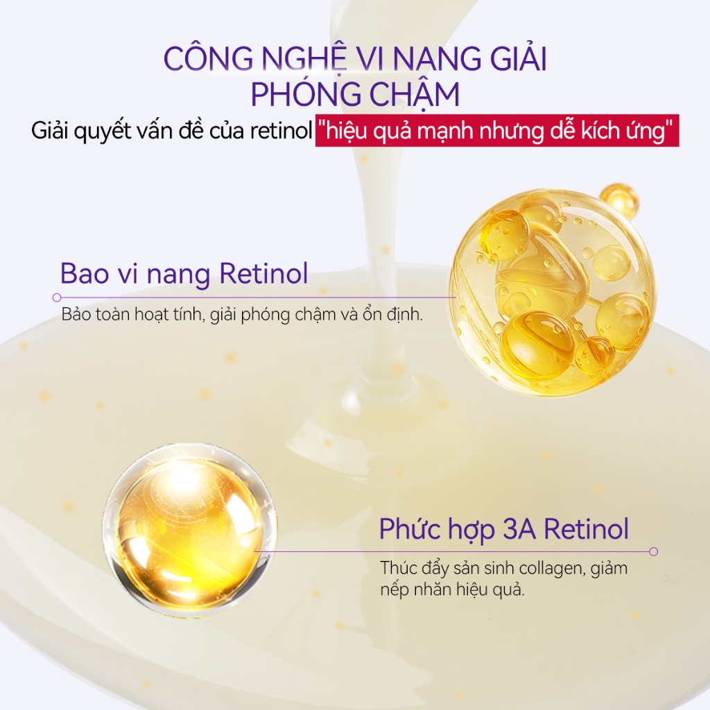 LANBENA Serum  Retinol Niacinamide - Dưỡng Sáng Mờ Nhăn Trẻ Hóa Da Dưỡng Ẩm, Căng Mọng Mịn Màng, Nuôi Dưỡng Da Hiệu Quả