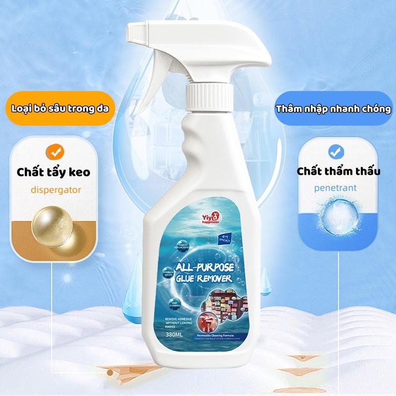 Chất tẩy keo - Làm sạch keo dán kính, vết keo trên ô tô, băng dính hai mặt, nhãn dán | Không làm hỏng bề mặt.