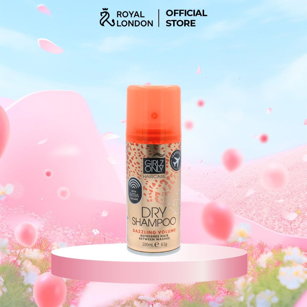 Dầu Gội Khô Dry Shampoo Girlz Only Dazzling Volume (Cam) Travel Size 100ml