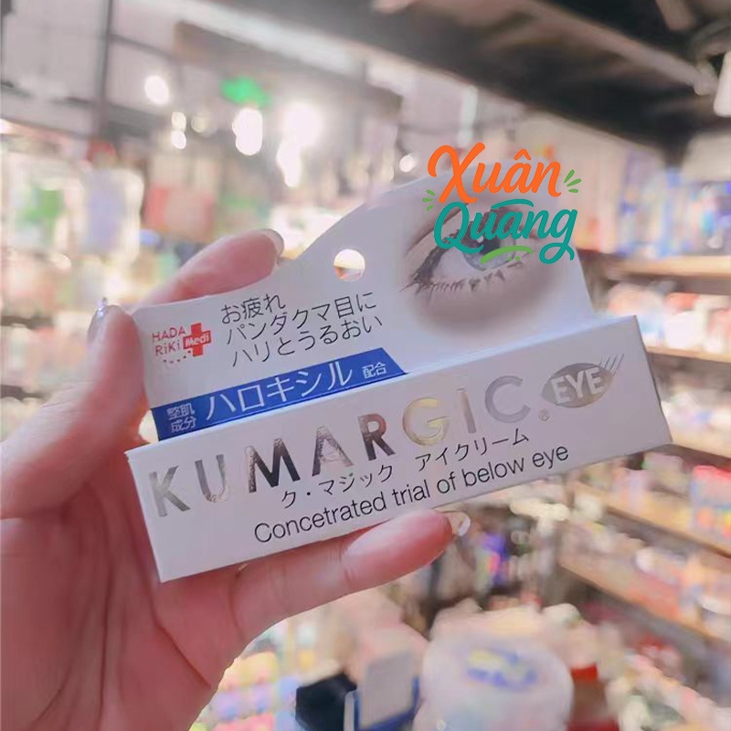 Kem xóa quầng thâm mắt Kumargic Eye 20g giảm bọng mắt thâm mắt quầng mắt chống nhăn chống lão hóa vùng mắt