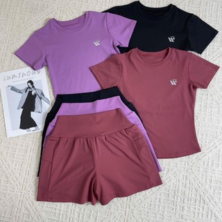 SET WOFIT - Bộ Đồ Tập Quần Đùi 2 Lớp Tập Gym, Yoga, Pickleball Chạy Bộ, Co Giãn, Thoáng Mát