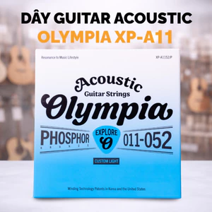 Dây đàn guitar Acoustic Olympia XPA1152P (11-52) - dòng mới 2025, dễ chơi, âm sáng
