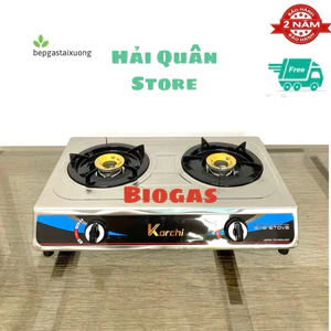 Bếp gas đôi biogas- Bếp gas inox biogas - bếp gas sinh học