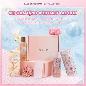 Set Quà Tặng LACOON Body Mist & Body Lotion - Hương Nước Hoa Dưỡng Da Chính Hãng