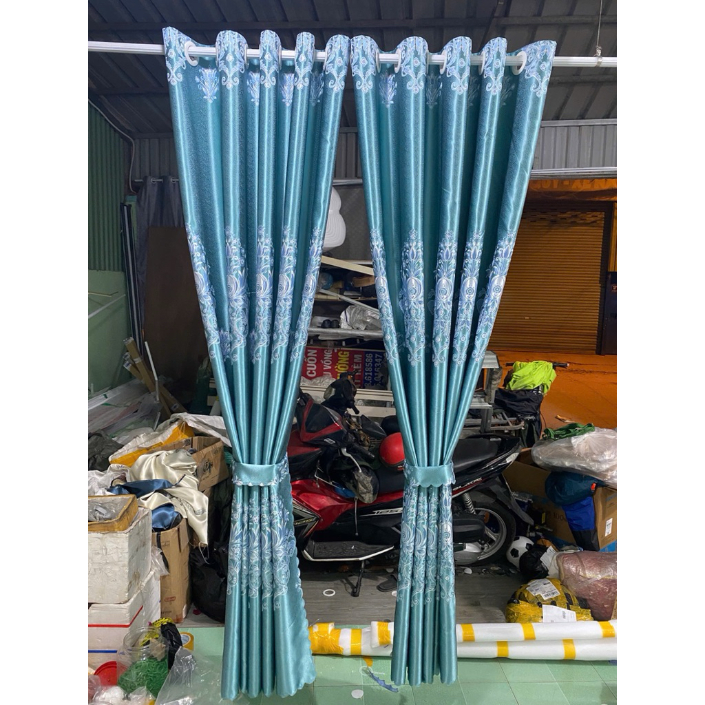 1 TẤM GẤM 3D MÀU XANH DƯƠNG CHƯA CÓ CÂY TREO - TREO 1 TẤM MUA 1 TẤM _TREO 2 TẤM MUA 2 TẤM RÈM CỬA VIỆT HÀN