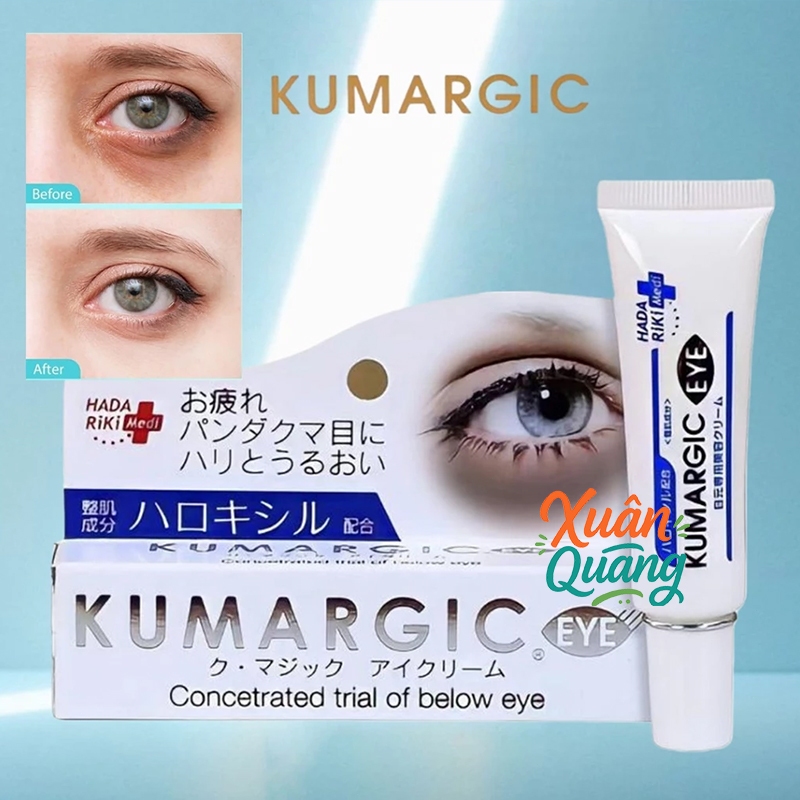 Kem xóa quầng thâm mắt Kumargic Eye 20g giảm bọng mắt thâm mắt quầng mắt chống nhăn chống lão hóa vùng mắt