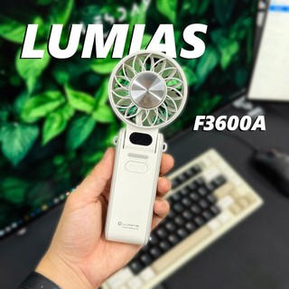 Quạt tích điện cầm tay mini cao câp Lumias F3600A - 10W, 100 tốc độ gió - 4000mAh, làm mát cực nhanh