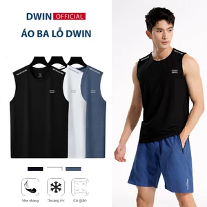 Áo ba lỗ nam DWIN thun tanktop sát nách thể thao chất vải coolmax thông hơi mát lạnh thấm hút tốt