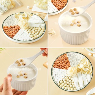 Set ngọc lộ dưỡng nhan, trà thất bạch ẩm, chè dưỡng nhan Quảng Đông gồm: bạch linh, hạt sen,...