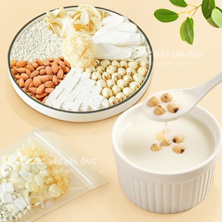Set ngọc lộ dưỡng nhan, trà thất bạch ẩm, chè dưỡng nhan Quảng Đông gồm: bạch linh, hạt sen,...