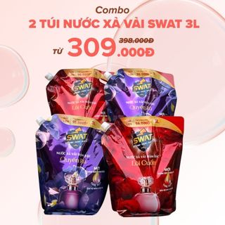 Combo 2 Túi Nước Xả Vải SWAT 3L Lôi Cuốn/ Quyến Rũ