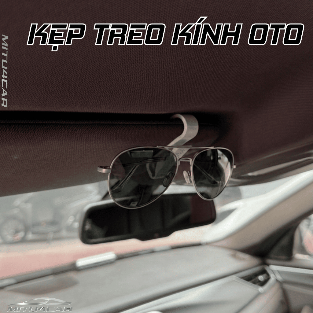 [Combo 4] Kẹp Treo Kính Đa Năng Oto Phù Hợp Mọi Loại Xe - Phụ Kiện Kính Mắt Thời Trang - Cài Tấm Chắn Nắng Kính Lái