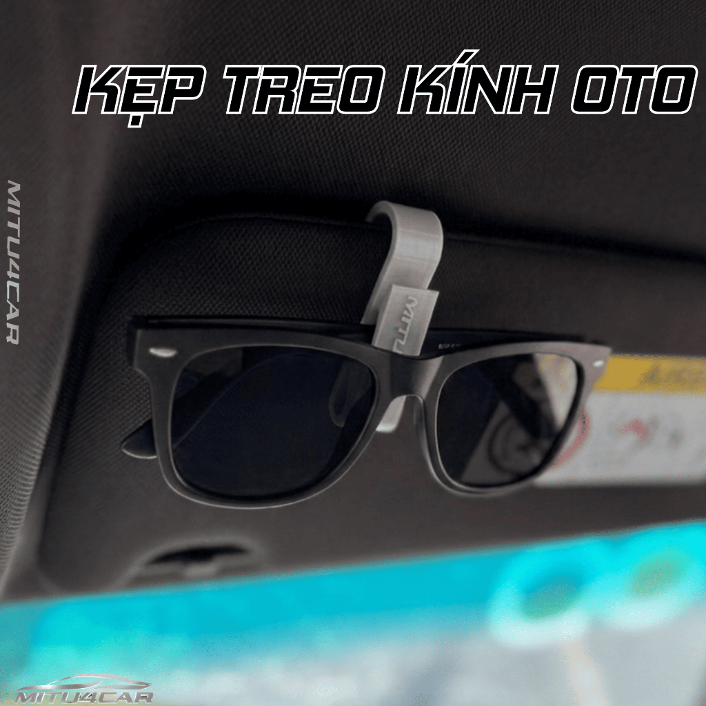 [Combo 4] Kẹp Treo Kính Đa Năng Oto Phù Hợp Mọi Loại Xe - Phụ Kiện Kính Mắt Thời Trang - Cài Tấm Chắn Nắng Kính Lái