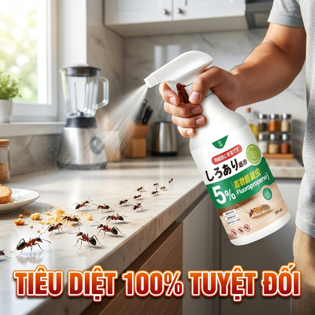 🐜 Xịt diệt kiến 500ml – Mua 2 tặng 1, diệt tận gốc, bảo vệ nhà cửa, an toàn cho trẻ nhỏ 💯