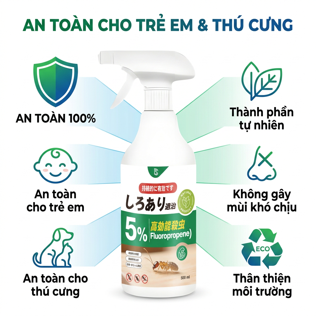 🎉 Khuyến mãi đặc biệt! Xịt diệt kiến 500ml – Hiệu quả nhanh chóng, dùng trong & ngoài nhà, không mùi khó chịu 🌿