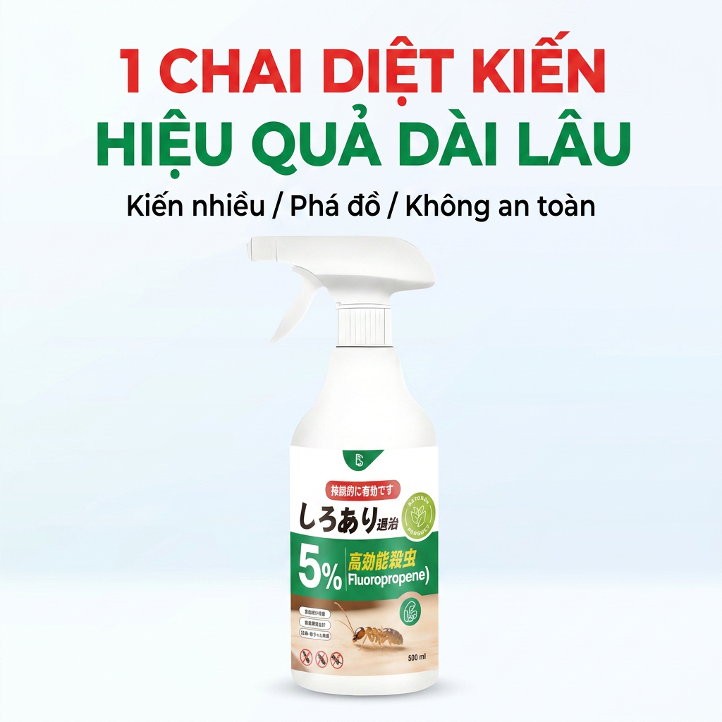 🎉 Khuyến mãi đặc biệt! Xịt diệt kiến 500ml – Hiệu quả nhanh chóng, dùng trong & ngoài nhà, không mùi khó chịu 🌿